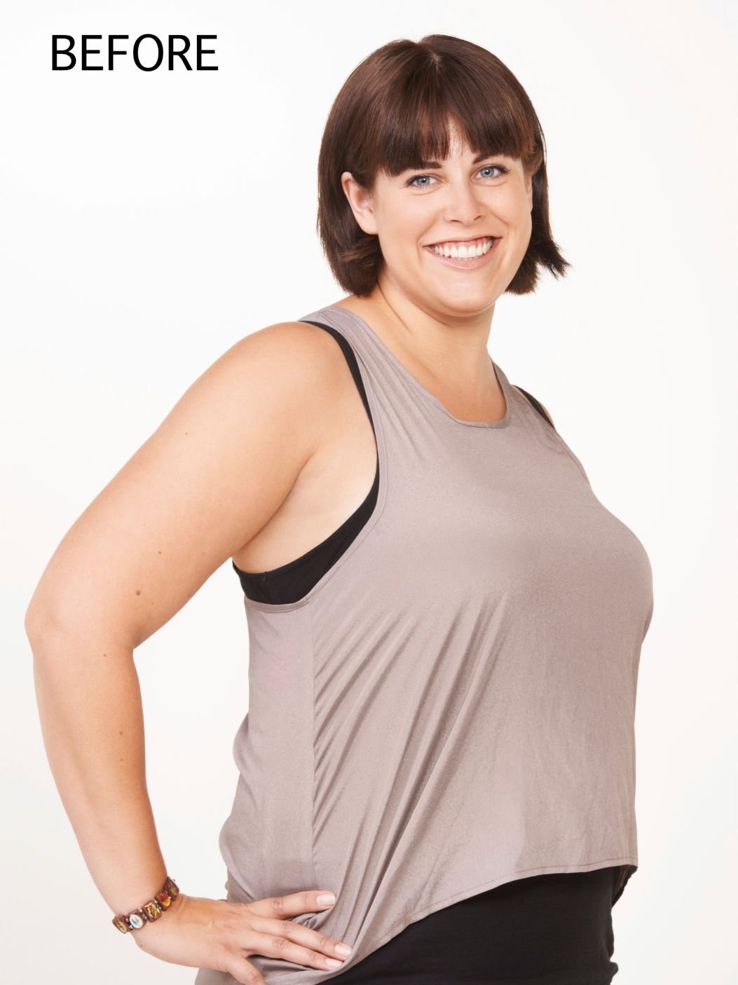 Full Length Studio Shot Of A Young Woman Isolated On White